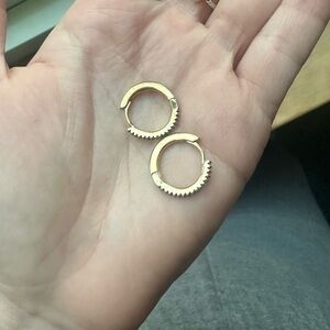 Anthropologie huggie earrings